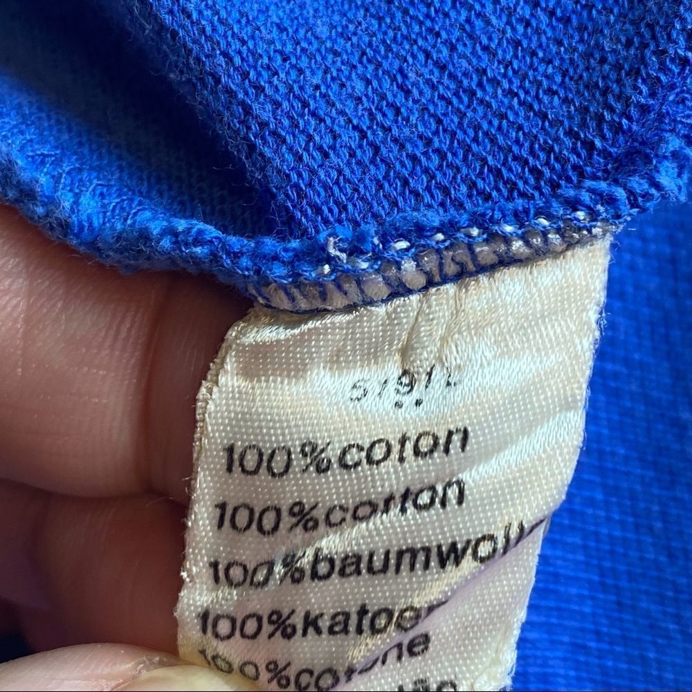 Lacoste Vintage Blue Polo Size 9 - Picture 5 of 10